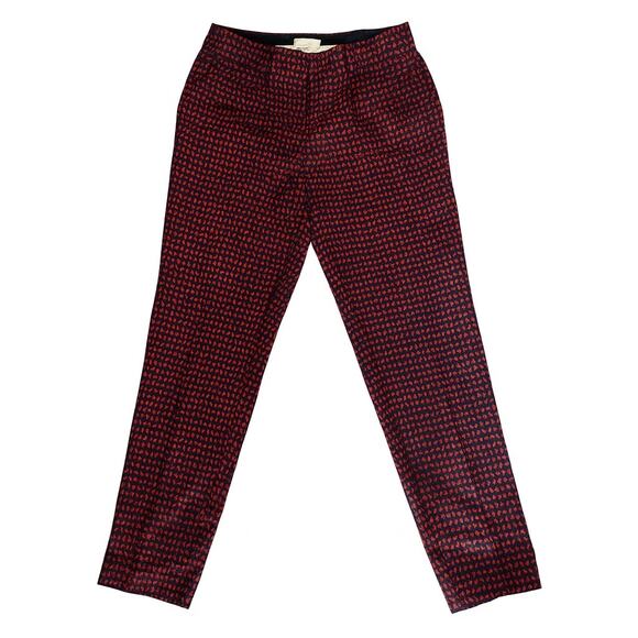 Kate spade Pants - Kate Spade New York Slim Ankle Pants – Red/Black Diamond Pattern – Size 28